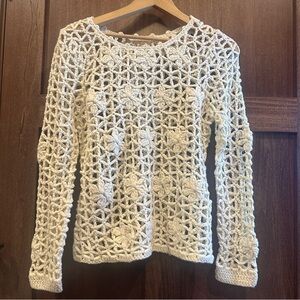 Hippie Laundry Cream Crochet Top